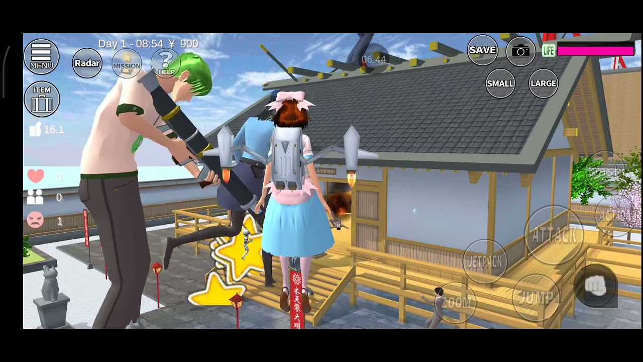 SAKURA School Simulator Cat God Fire All Funny Moments 🤣🤣🤣 gameplay