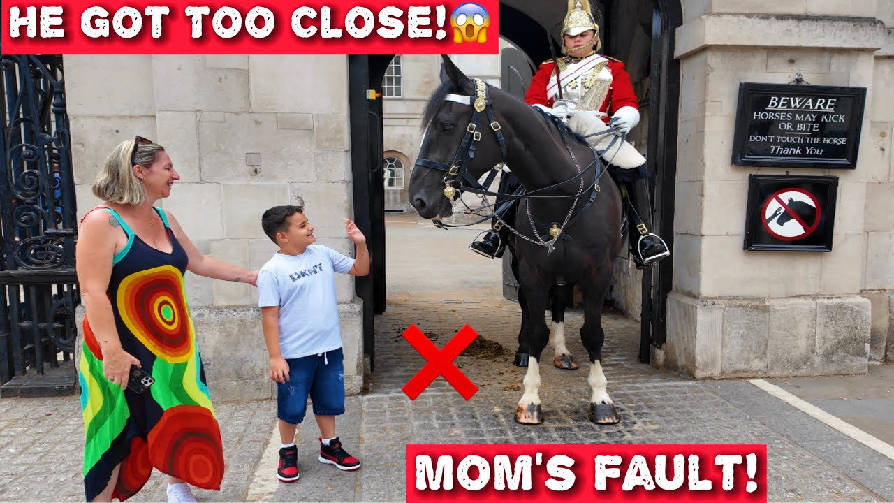Mom Makes Son BREAK the RULES! #horseguards 