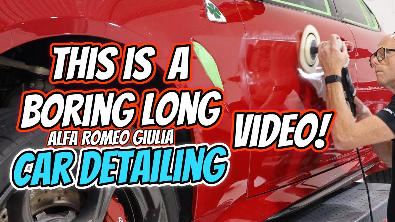 Very Boring long Alfa Romeo Giulia Car Detailing video