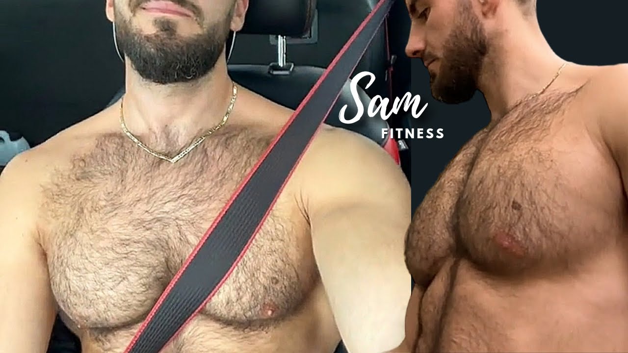 Красивый, массивный, волосатый бодибилдер | Sam Fitness