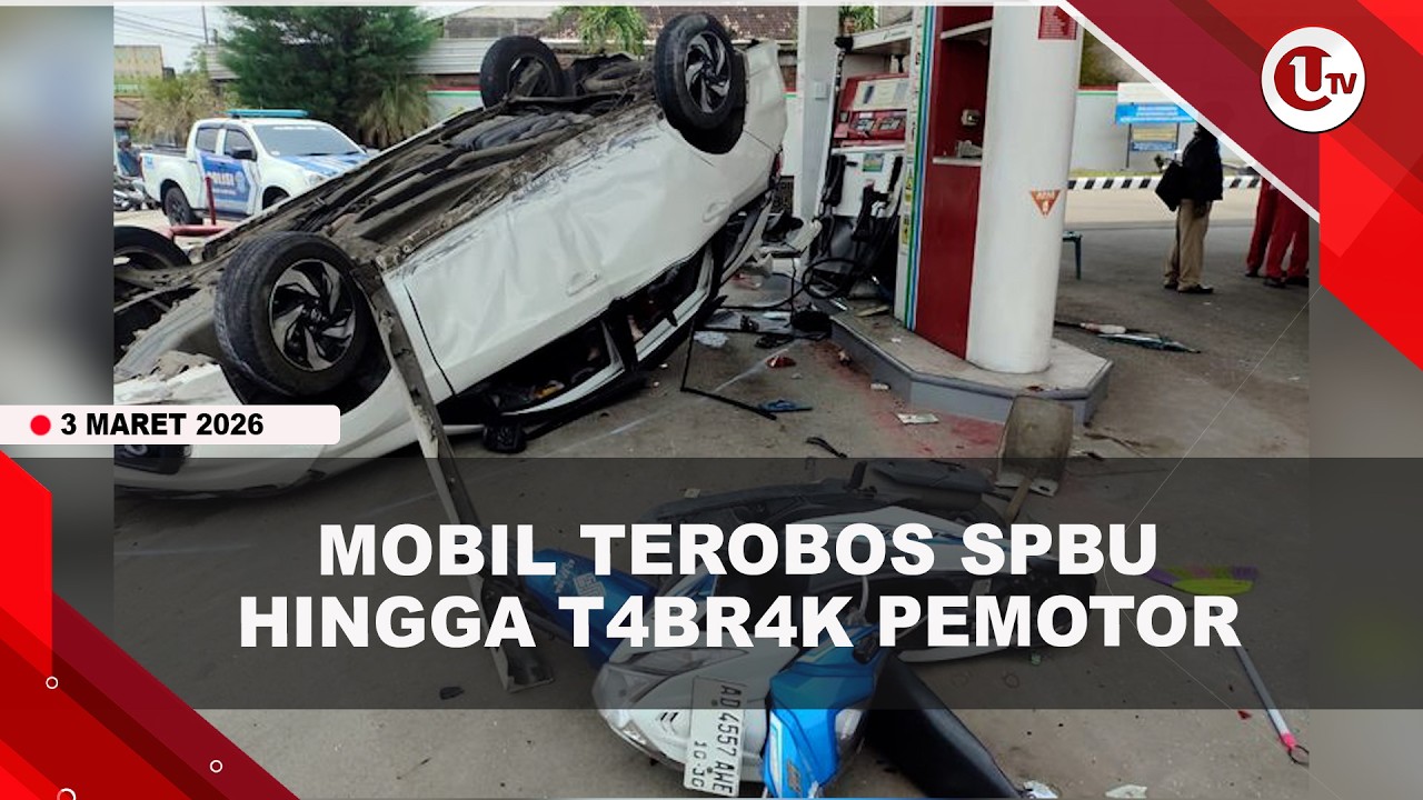 MOBIL HILANG KENDALI TEROBOS SPBU LALU T*BR4K PEMOTOR | U-NEWS