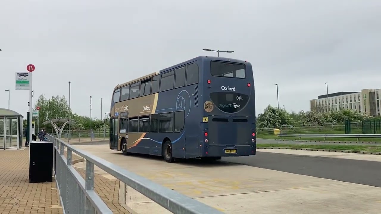 Buses at Bicester Park & Ride May 2023