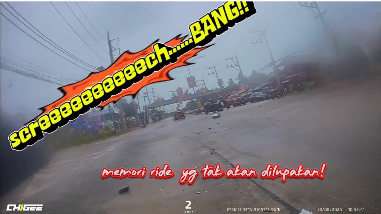 GS hilang kunci! 4 motor minor crash! Dugaan Ride Koh Samui ..
