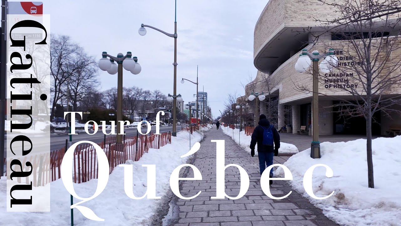 Downtown Gatineau Tour in Winter|Québec, Canada