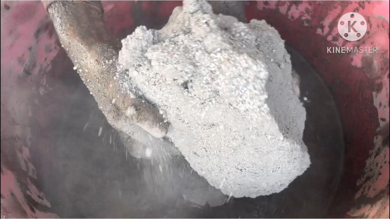 Full dusty sand cement water crumbling #satisfying