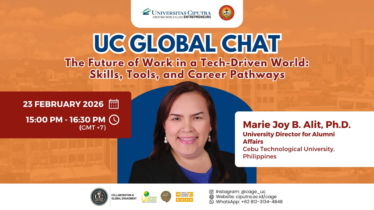 UC Global Chat: The Future of Work in a Tech-Driven World: Skills, Tools, and Career Pathways