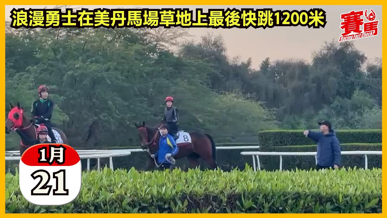 HKJC馬王浪漫勇士1月24日挑戰杜拜G1傑貝哈特錦標 沈集成麥道朗已抵達當地！浪勇百厭見成哥即咬帽 大哥成狂錫兼餵紅蘿蔔！麥道朗美丹馬場草地跑步檢視狀況 競馬直擊晨操！#競馬#賽馬FactCheck