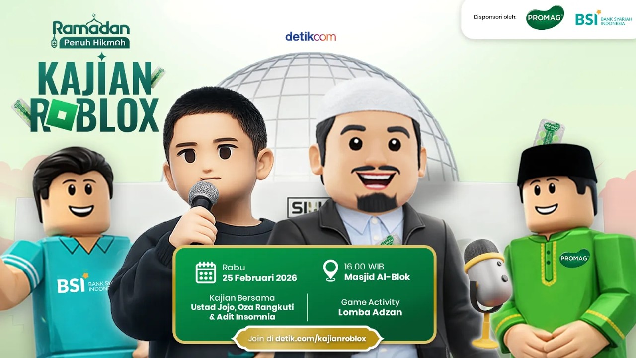 🔴 [LIVE] - Kajian Ramadan Roblox by Promag & Bank Syariah Indonesia: Level Up Iman, Bukan Cuma Skill