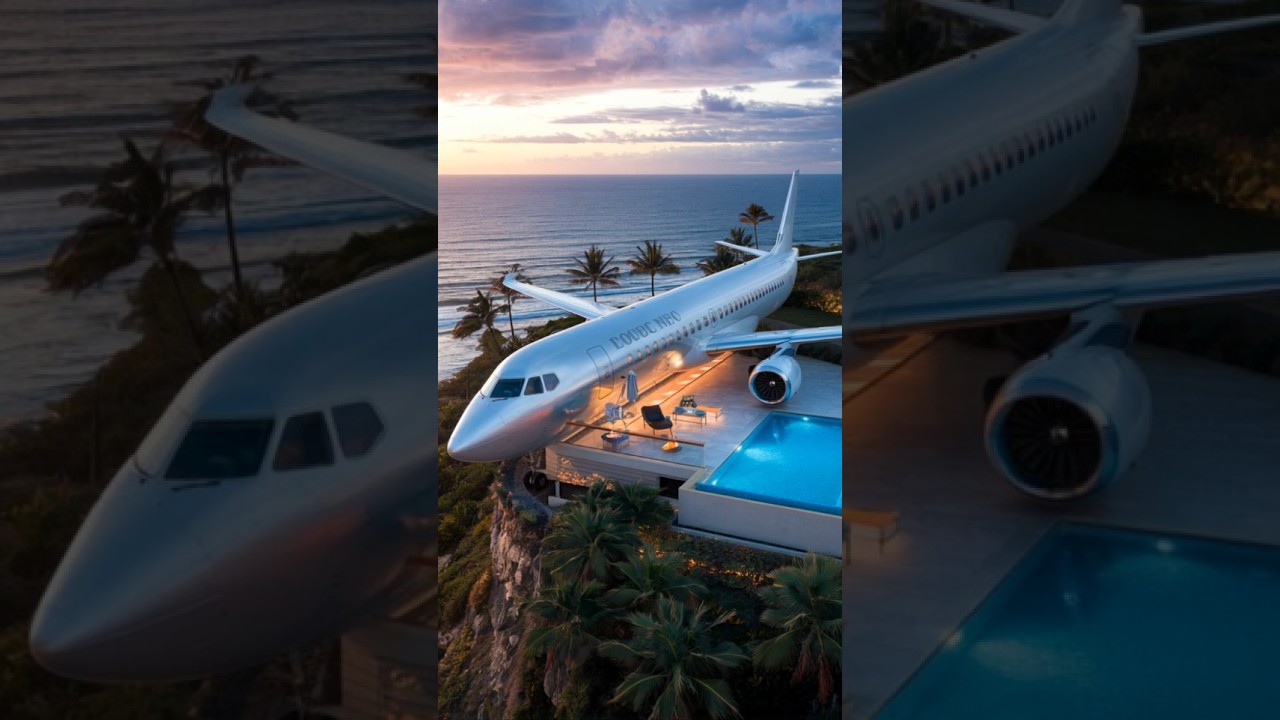 Airplane House with Ocean Views &mdash; Futuristic Living Redefined #dreamhome #architecture #eleganthomes