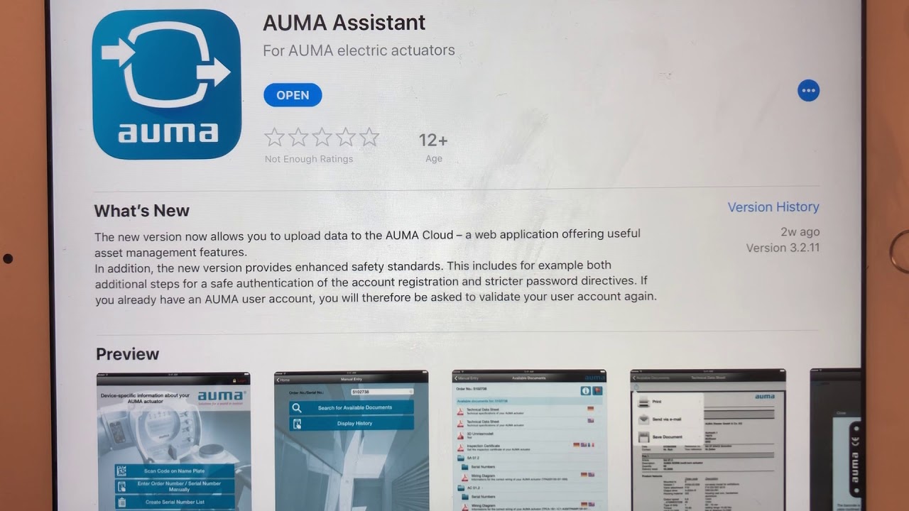 AUMA Actuators Assistant App
