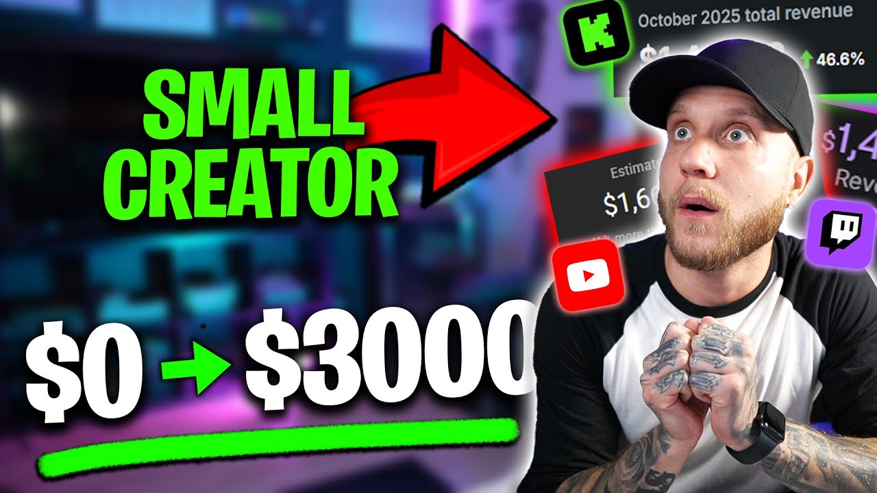 The SECRET to Making Money as a SMALL STREAMER (or Creator)