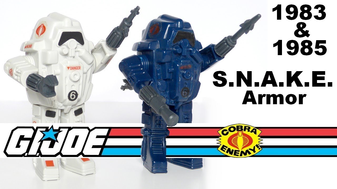 1983 & 1985 Cobra SNAKE Battle Armor G.I. Joe review