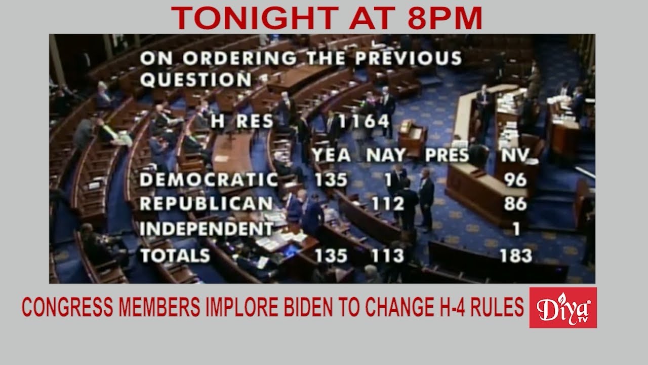 60 Congress Members Implore Biden To Change H-4 Rules | Diya TV News