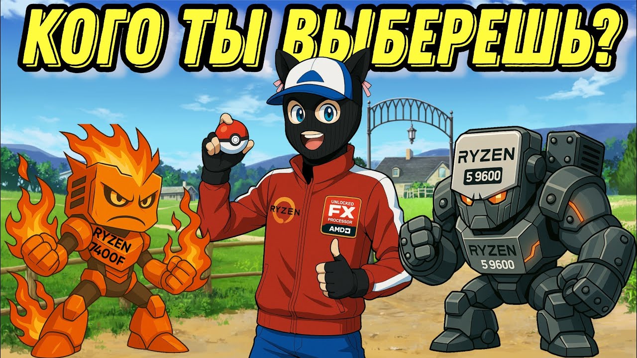 Ryzen 7400f vs 9600 vs 7600x3D в 2025 году / Лучший бюджетный игровой процессор на AM5 в 2025 ?