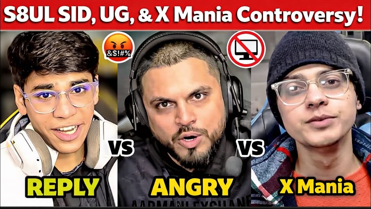 PC BAN Controversy 😱 | S8UL SID Reply, UG Angry & X Mania Silent | Full Explanation