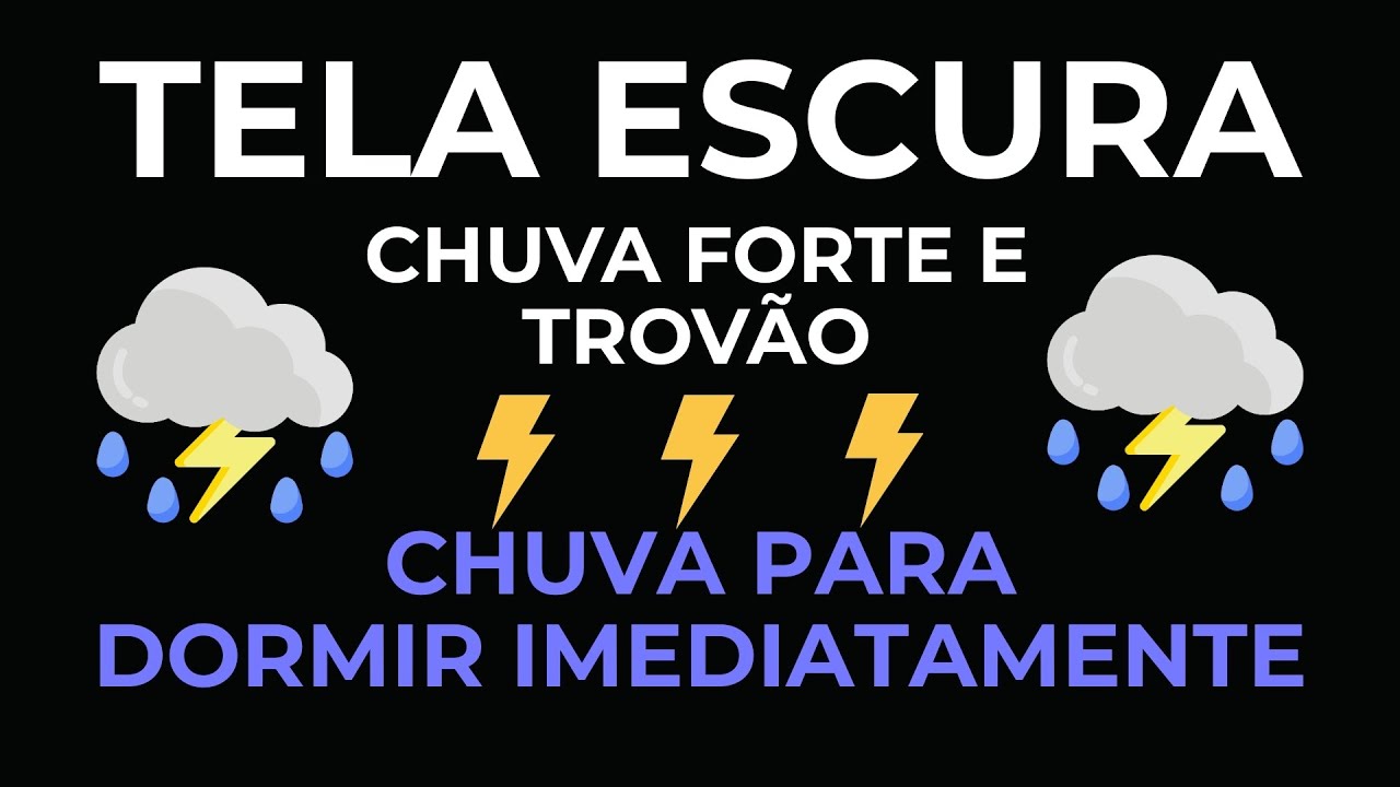 Tempestade Violenta e Raios ⚡ Sons Relaxantes para Alívio do Estresse e Sono Tranquilo