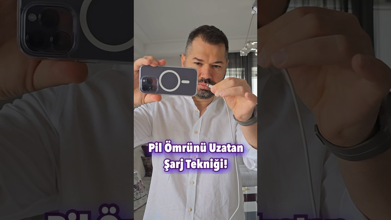 Telefonun pil &ouml;mr&uuml;n&uuml; uzatmak i&ccedil;in bu şekilde şarj eder misiniz? #meyzileyoutubeshorts