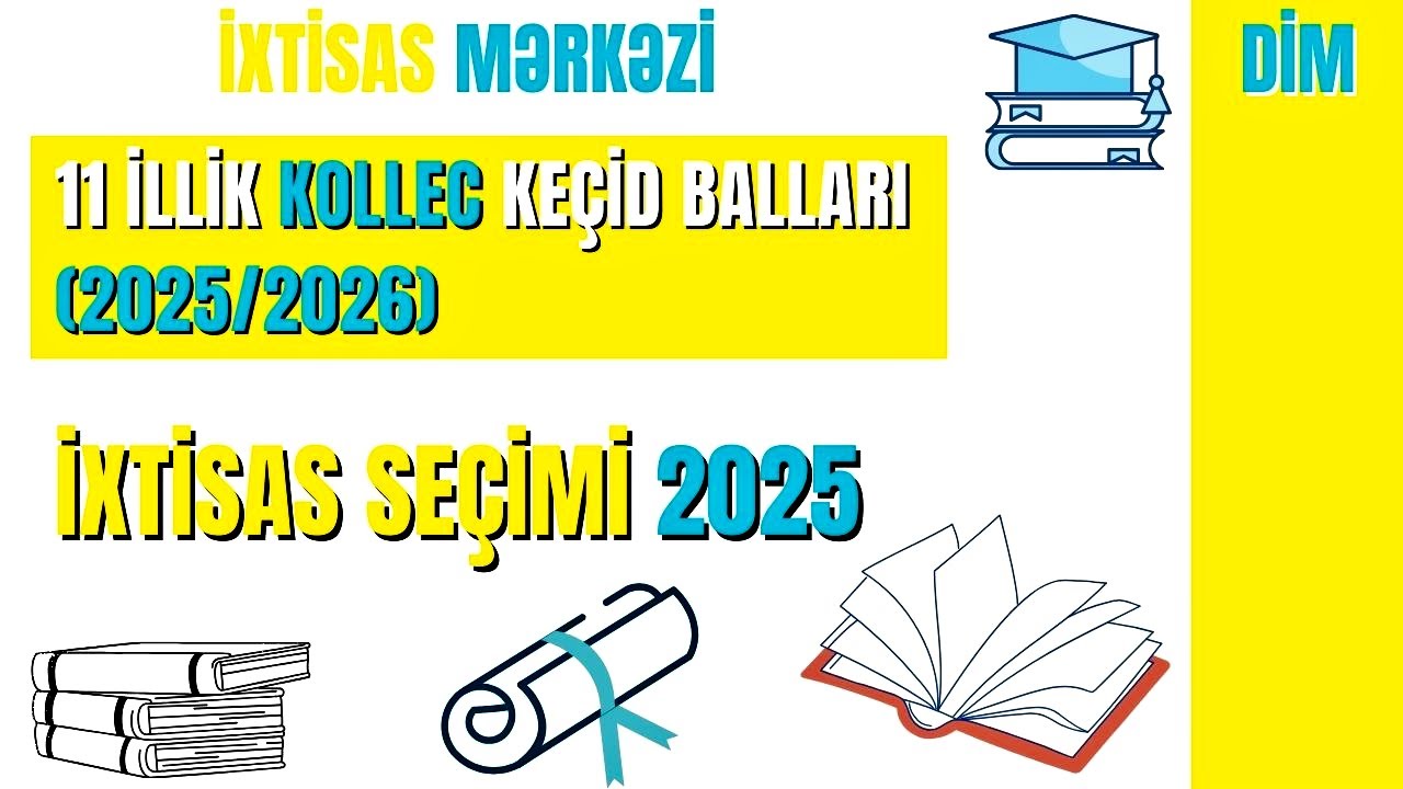 11 İLLİK KOLLEC KEÇİD BALLARI (2025/2026) | İXTİSAS SEÇİMİ 2025 | DİM
