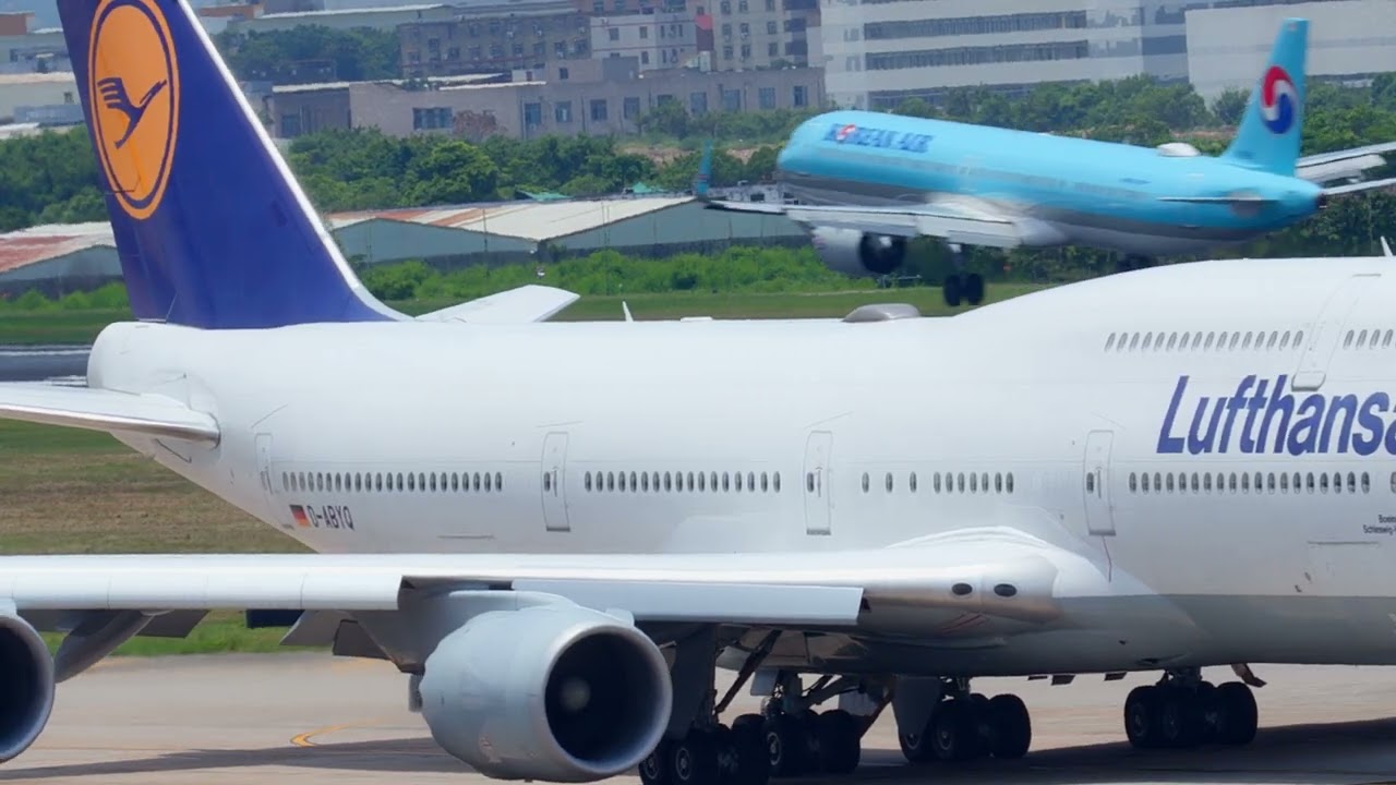 汉莎波音747从厦门高崎机场（XMN）起飞