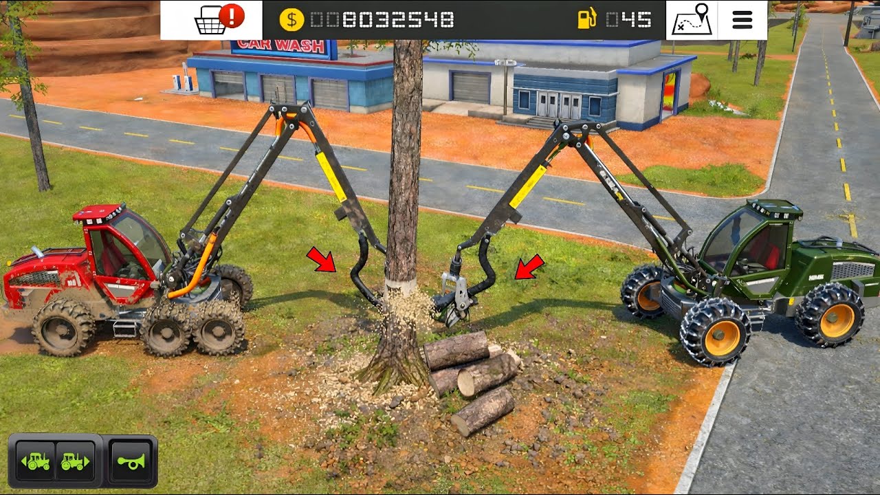 Fs 18 Multiplayer - New Tree Cutting Machine | Farming Simulator 18 Gameplay | #fs18