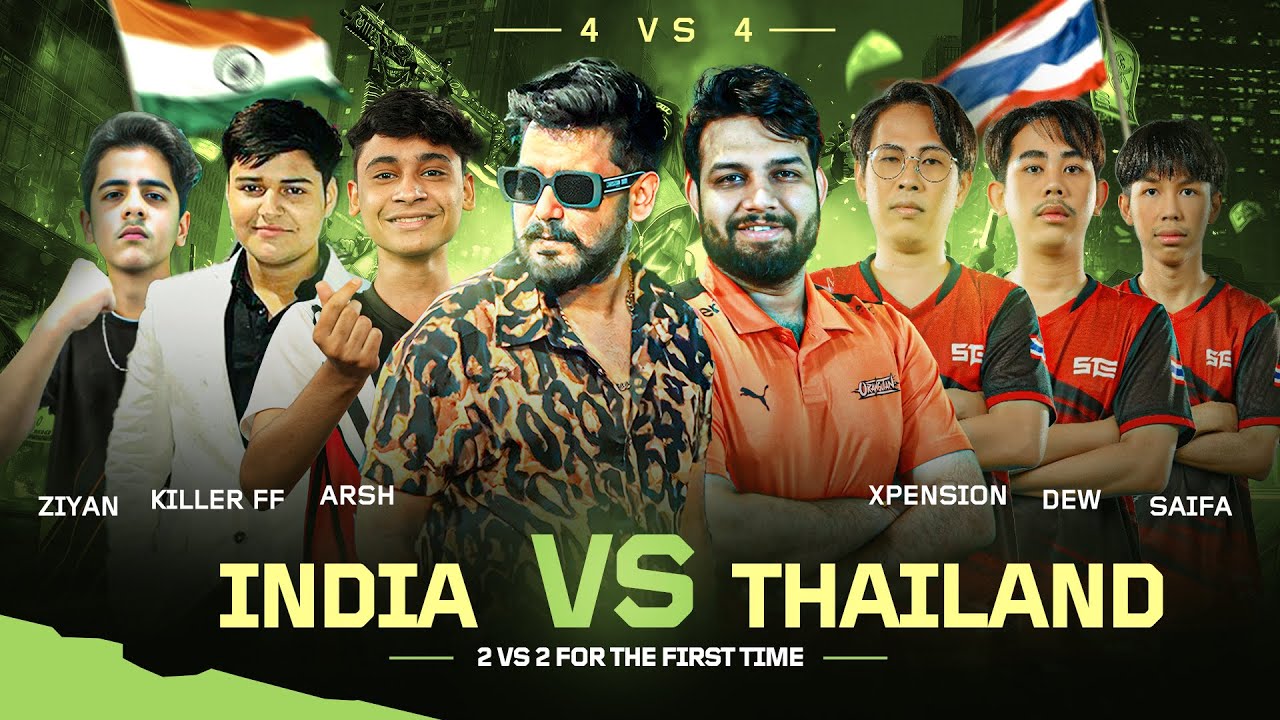 Thailand vs India 2 vs 2 #nonstopgaming #classyfreefire #gyangaming  #ipl