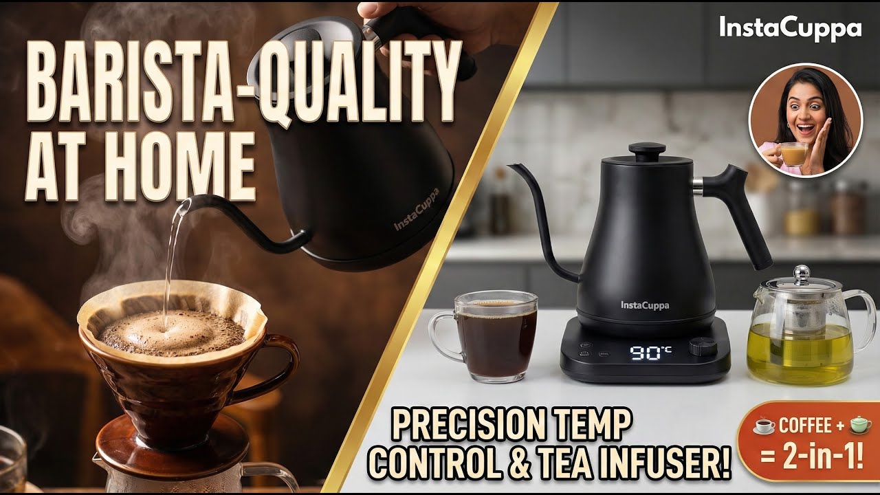 Лучший электрический чайник с длинным носиком и регулировкой температуры? ☕ Обзор InstaCuppa (для...