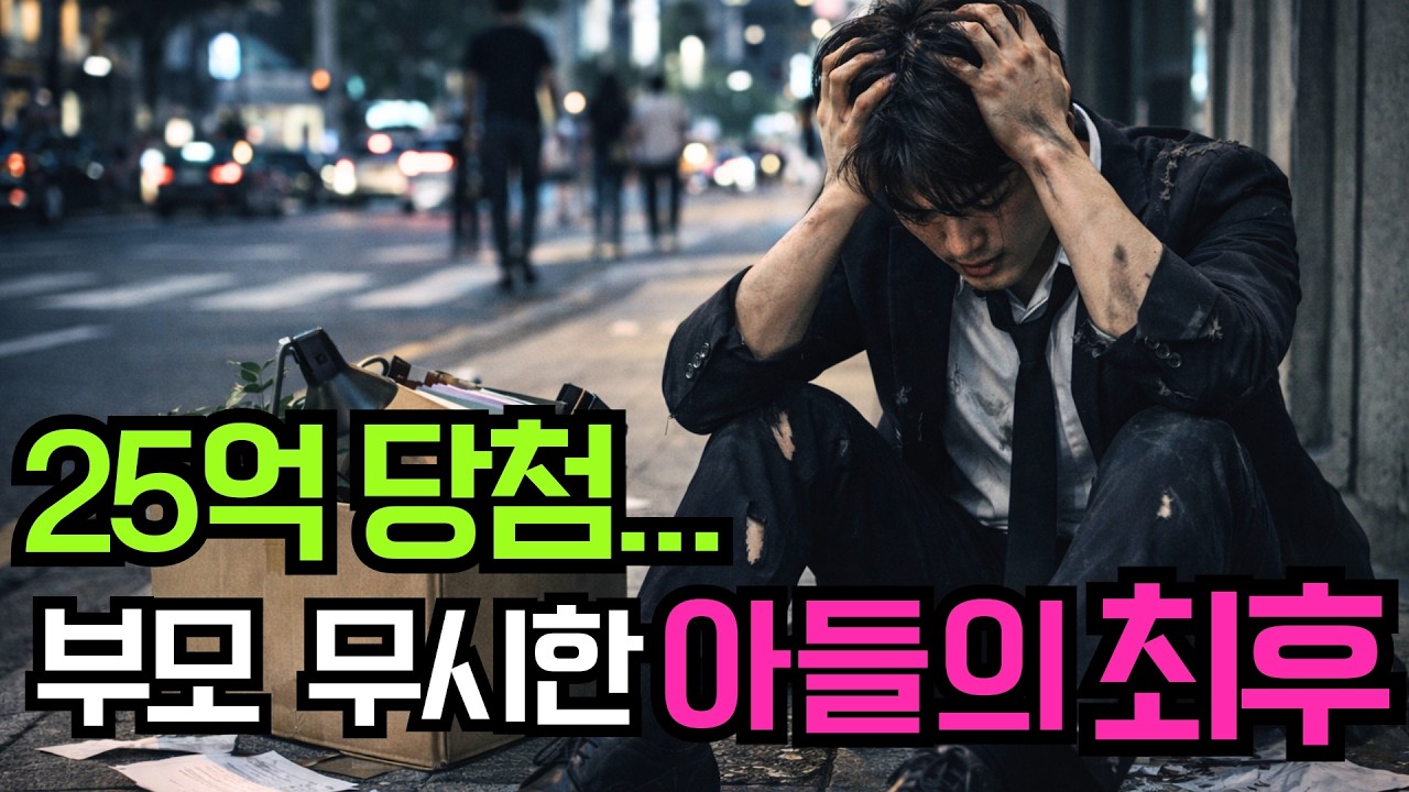 “궁상 떨지 마세요”라던 아들, 25억 받고 6개월 만에 망했다
