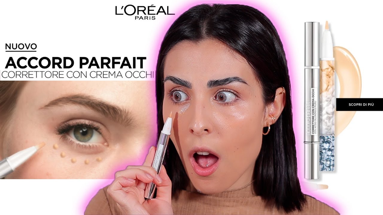 NUOVO CORRETTORE ACCORD PARFAIT di L'OREAL CON CREMA OCCHI || AMBRA JESS