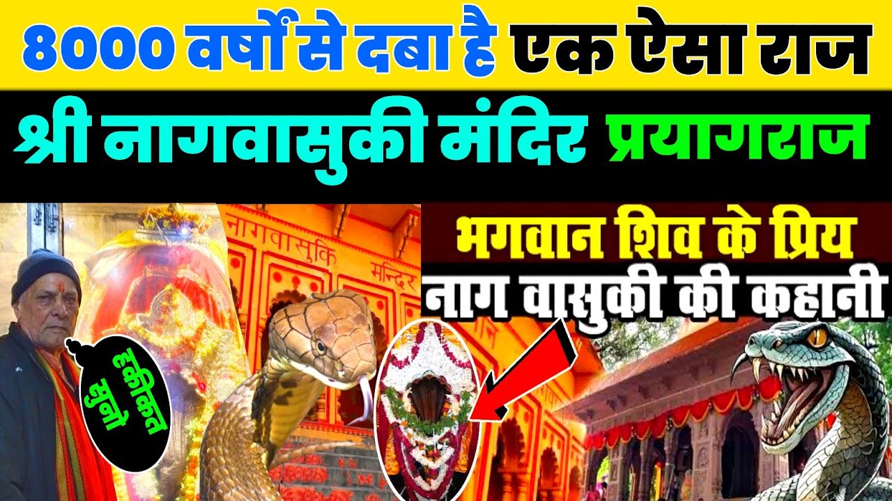 Nagvasuki Mandir Prayagraj I नागवासुकी मंदिर का इतिहास I secret of nagawaski temple I Nagvasuki 🐍