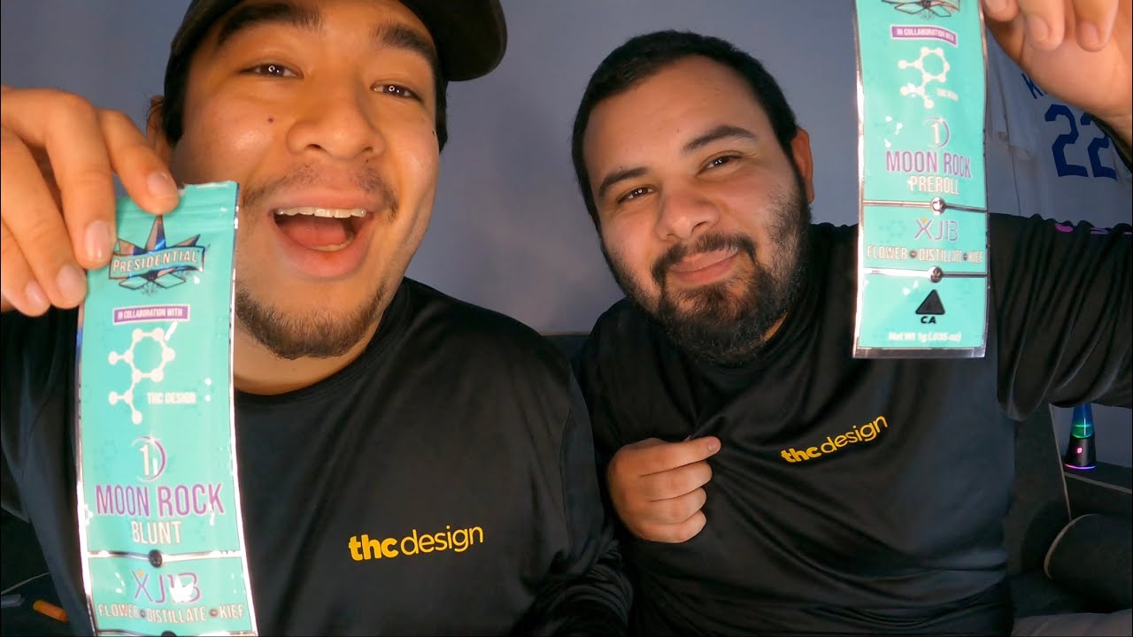 PRESIDENTIAL X THCDESIGN &ldquo;XJ13&rdquo; MOON ROCK BLUNT VS. PREROLL REVIEW & REACTION!