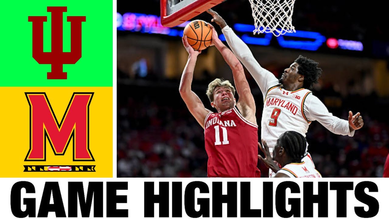 Indiana vs Maryland Highlights | Men's Basketball | College Basketball 2025