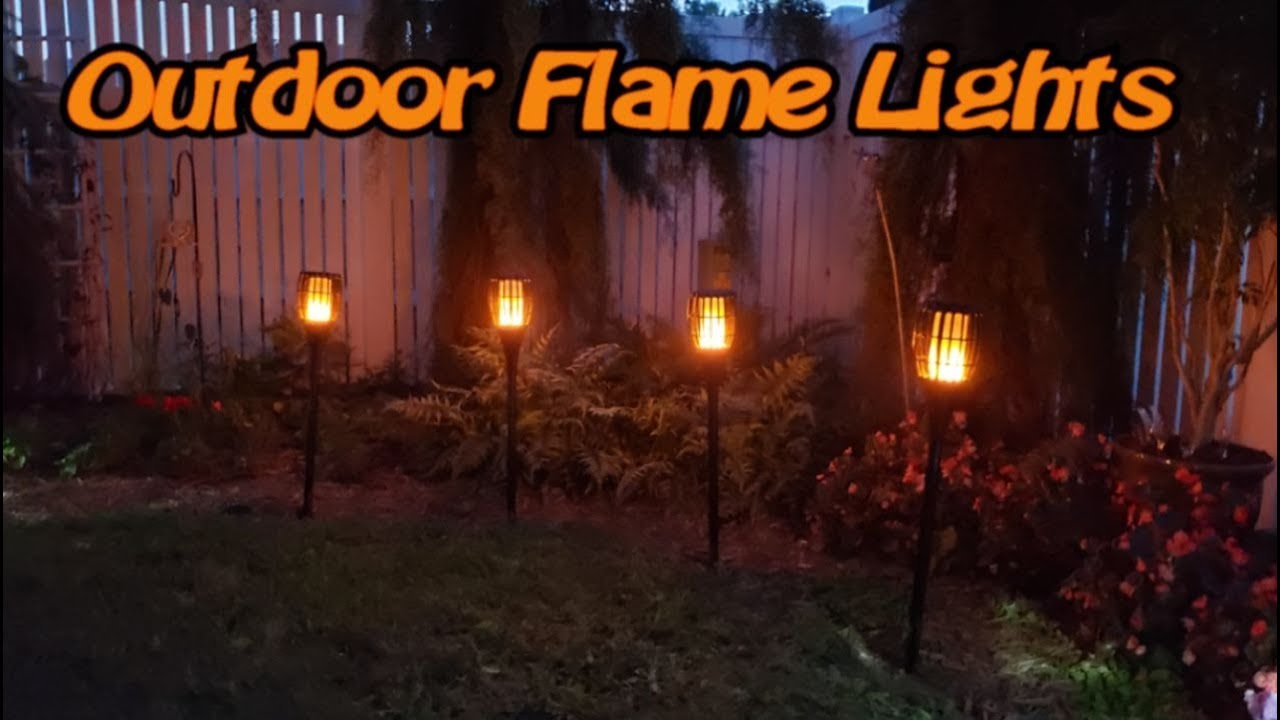 Ollivage Solar Torch Flickering Flame Lights - review