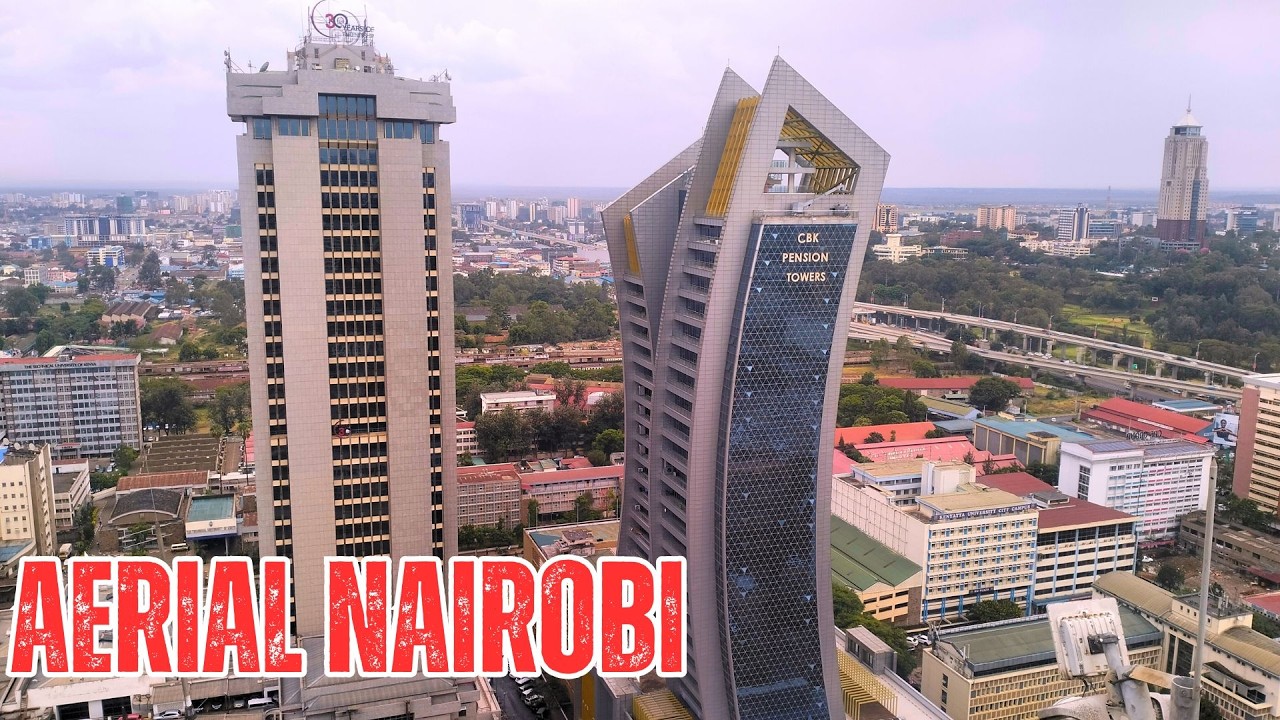 Aerial View of Nairobi from Above: KICC Rooftop Helipad Views & Uhuru Park Walking Tour