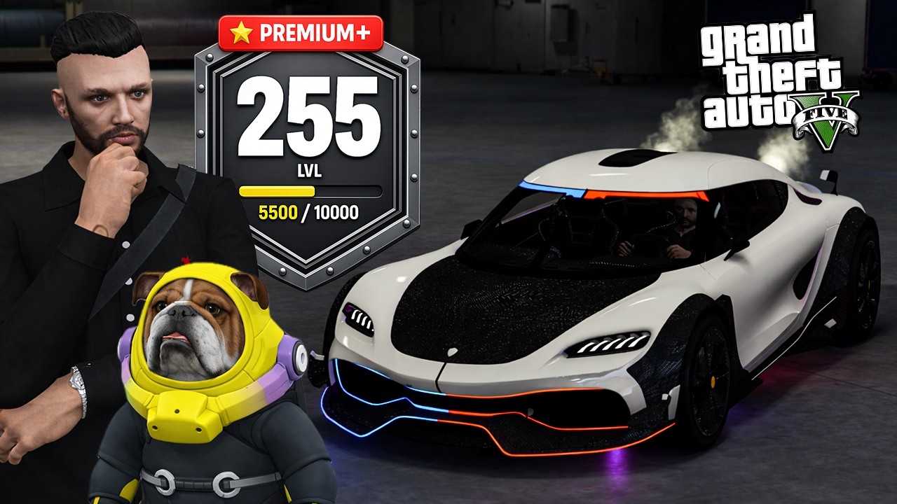 GTA 5 RP DE 255 LEVEL İLE BATTLE PASS BİTTİ! YENİ EFSANE ÇAKARLI ARABA & COSMODOG PET
