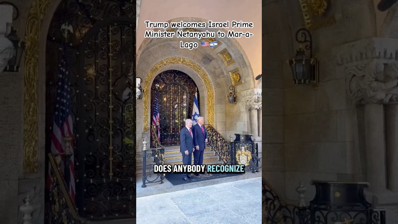 Trump welcomed Israel Prime Minister Netanyahu to Mar-a-Lago & cracked jokes 