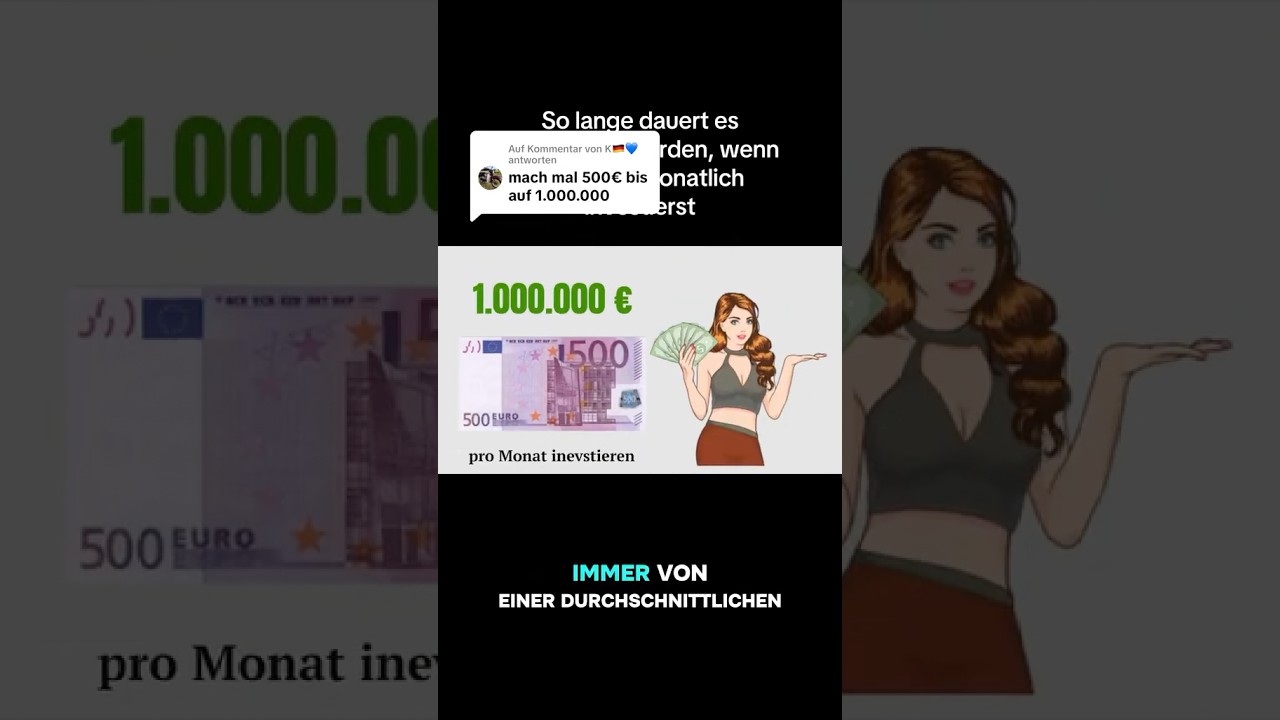 500 Euro monatlich investieren &ndash; Wann bist du Million&auml;r?