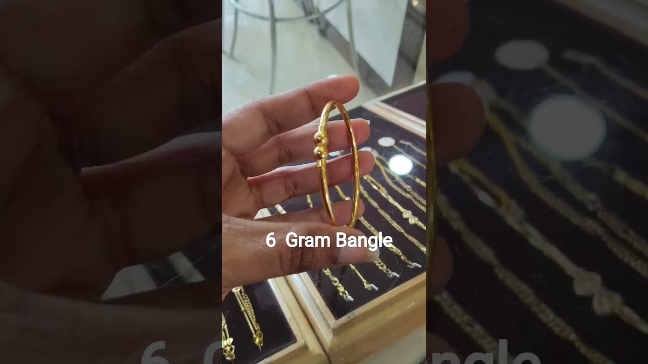 6 Gram ladies bangle| #gold #jewellery #bangle#lightweight #4grambangles