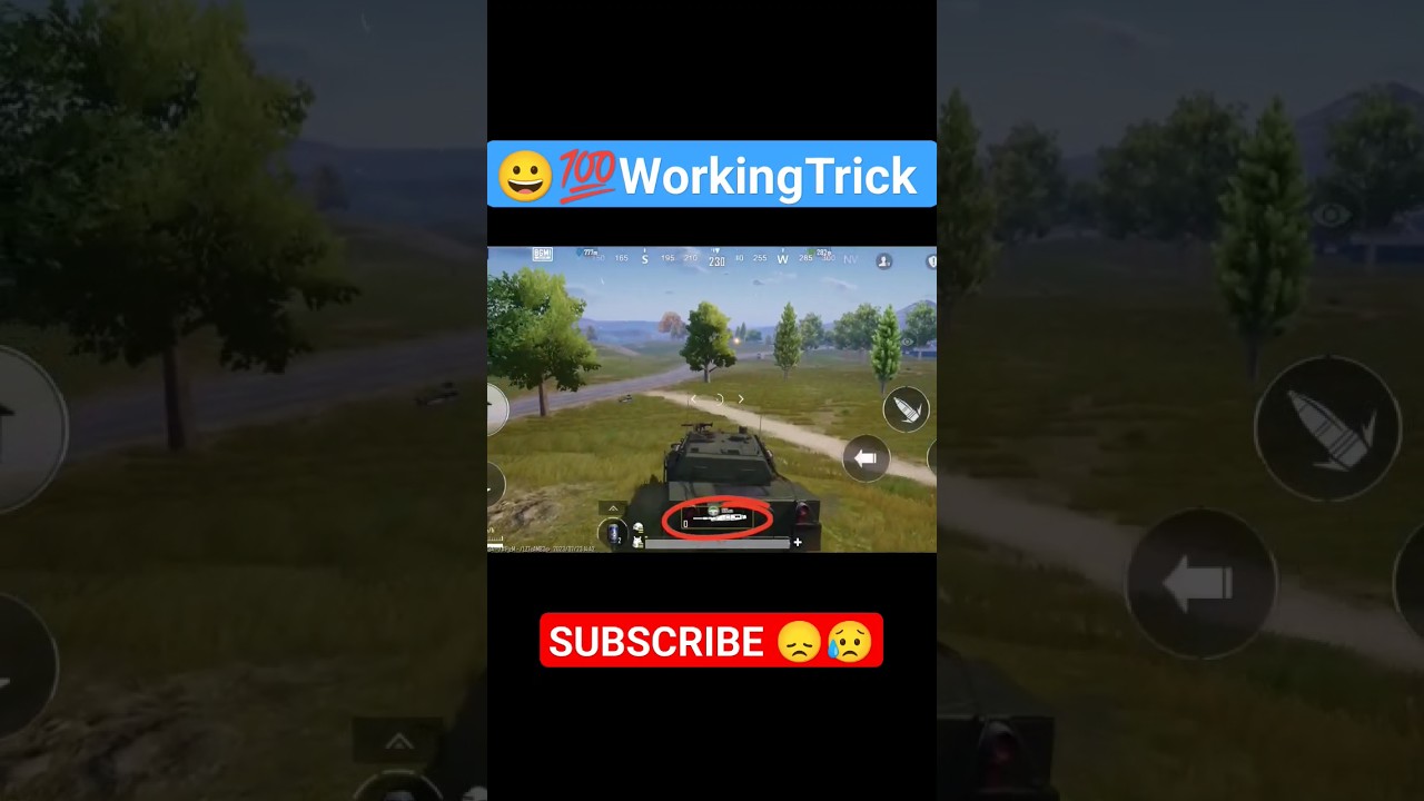 💯😀Tank Reload trick | How to Reload Tank | PUBG | BGMI #bgmi #pubg #pubgmobile #gaming #shorts