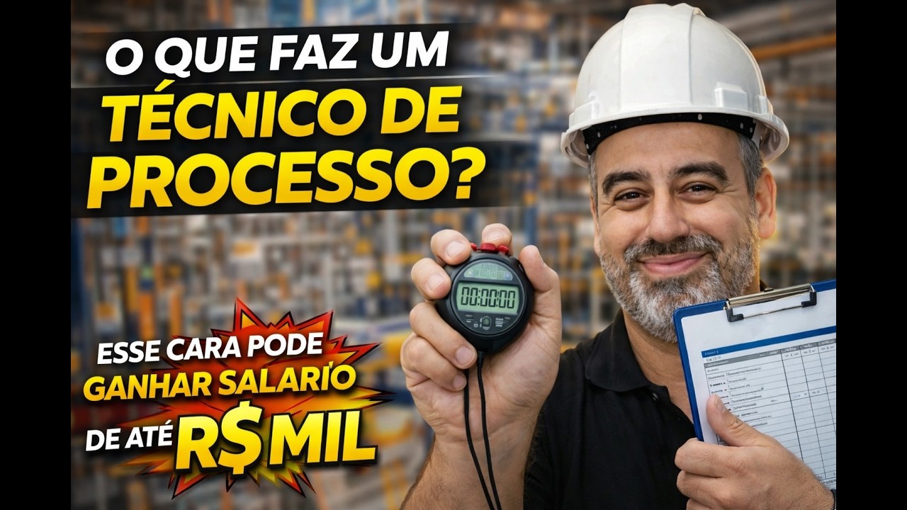 O QUE FAZ UM TÉCNICO DE PROCESSO? ESSE CARA PODE GANHAR SALÁRIO DE ATÉ R$6 MIL