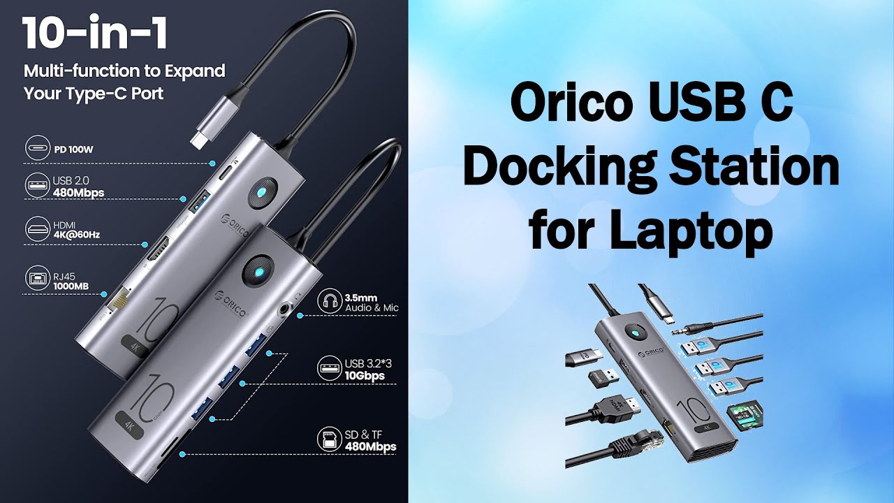 Orico 10 in 1 Type C Docking Station