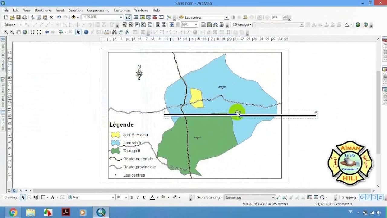 Comment faire la mise en page ''Layout View '' sur ArcGis 10.2