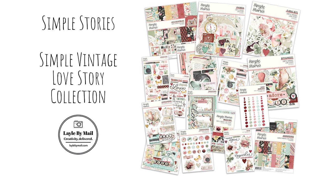 Simple Stories | Simple Vintage Love Story Collection | Unboxing