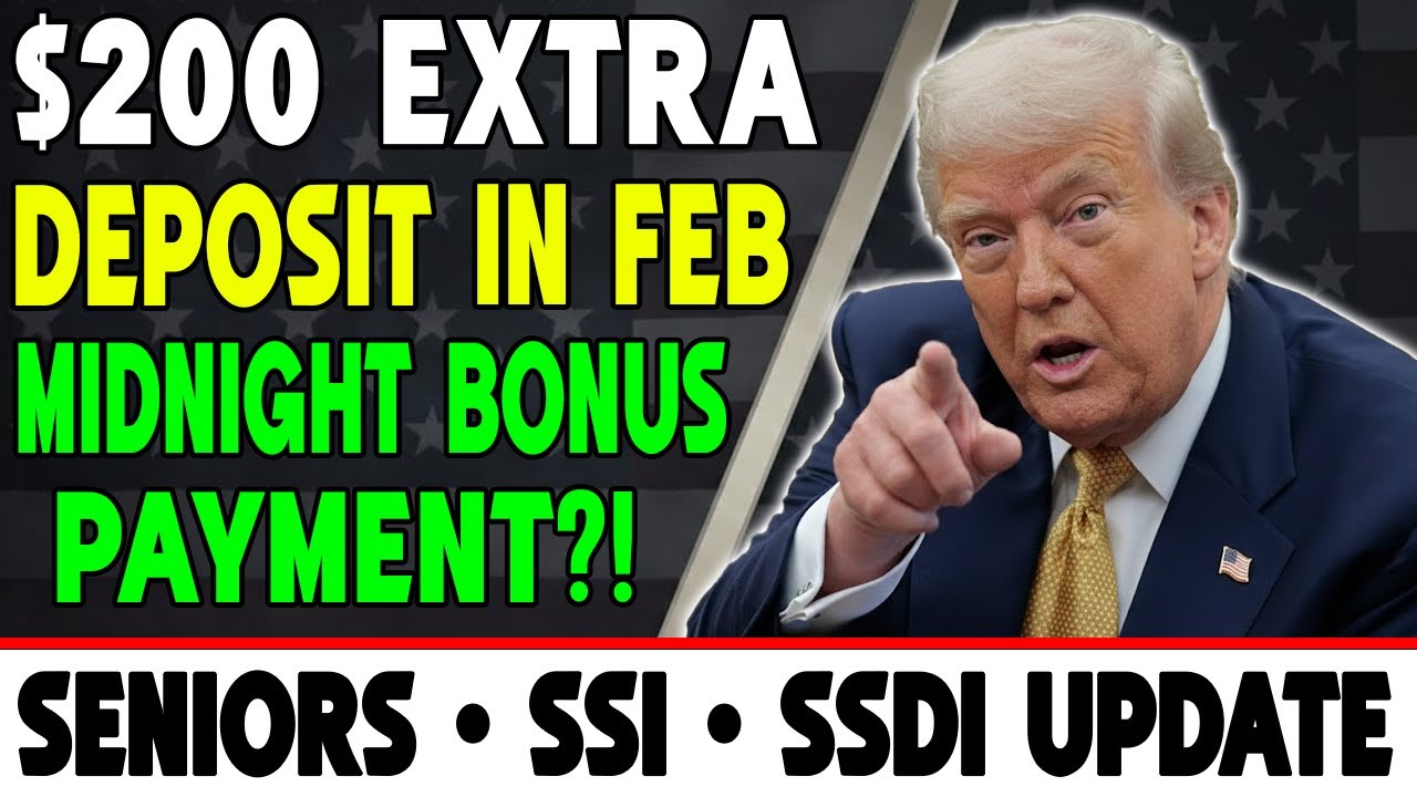 200 Dollar Extra Deposit in Febuary&ndash; Midnight Bonus Payment Update for Seniors and SSI SSDI