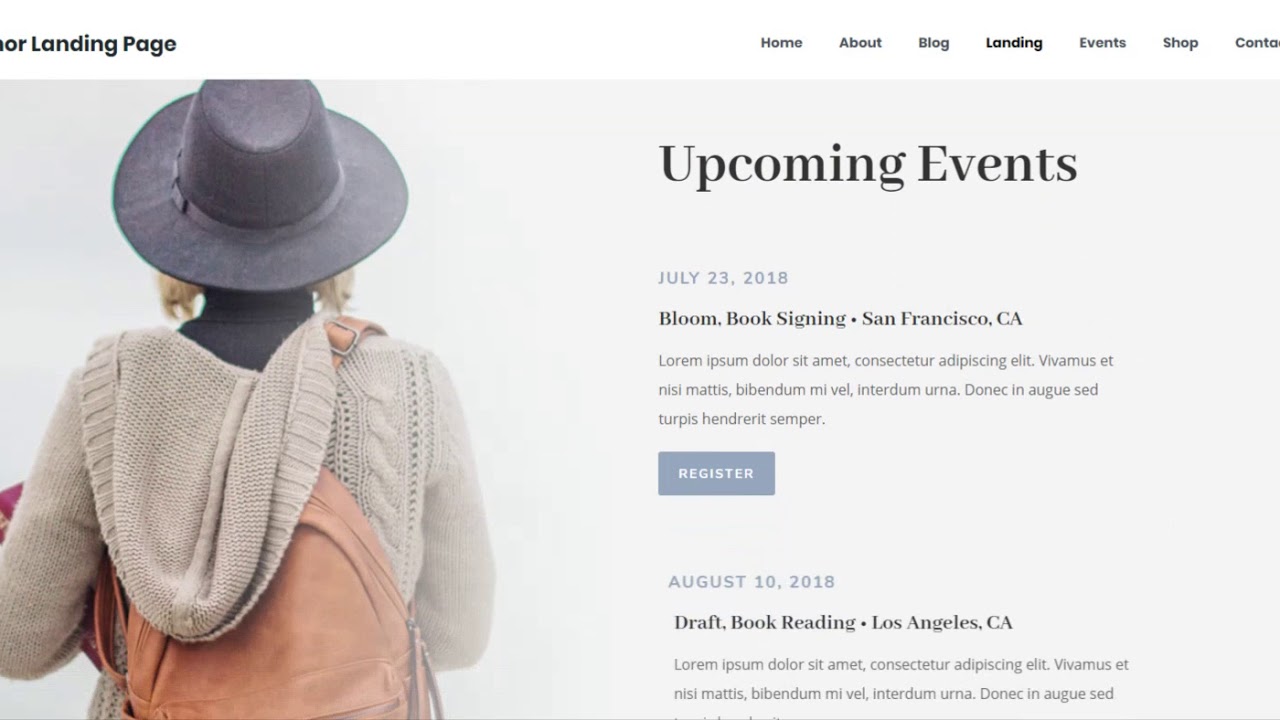 Author Website Theme