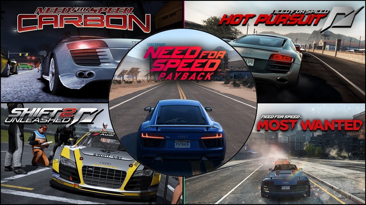 Audi R8 (Le Mans Quattro) Evolution in NFS Games