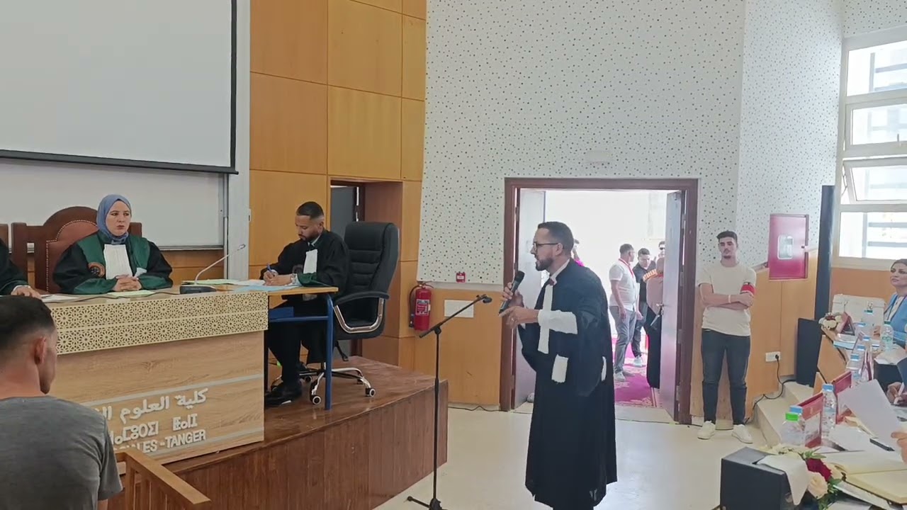 مرافعة #الطالب_طارق_عزوز بمدينة طنجة 