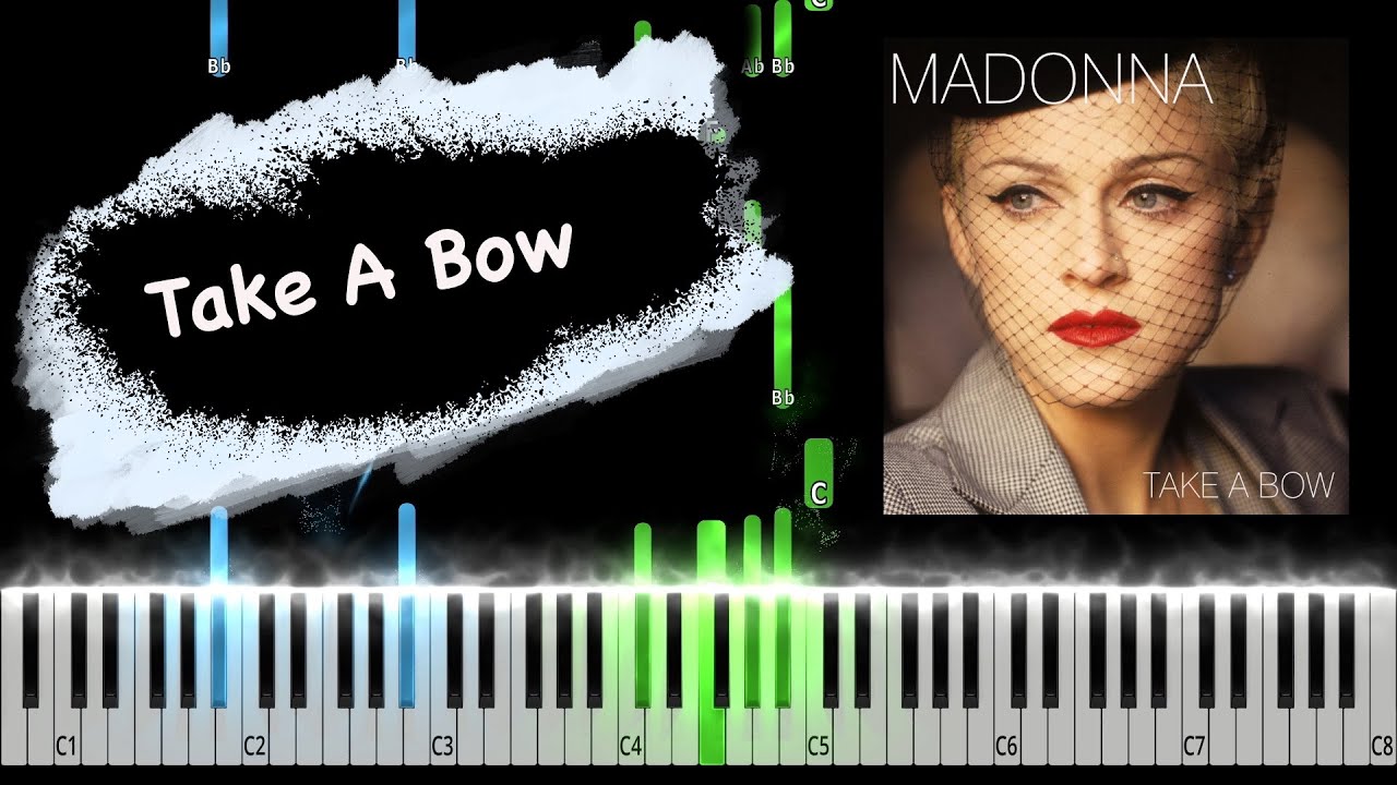 Madonna - Take A Bow Piano Tutorial