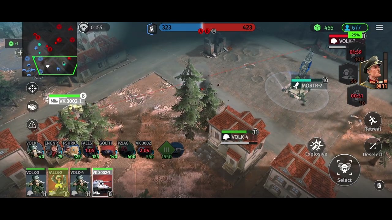 Wwa rts gameplay.  Heavy push with beast RoGo Against german Tiger 🇩🇪🇯🇵