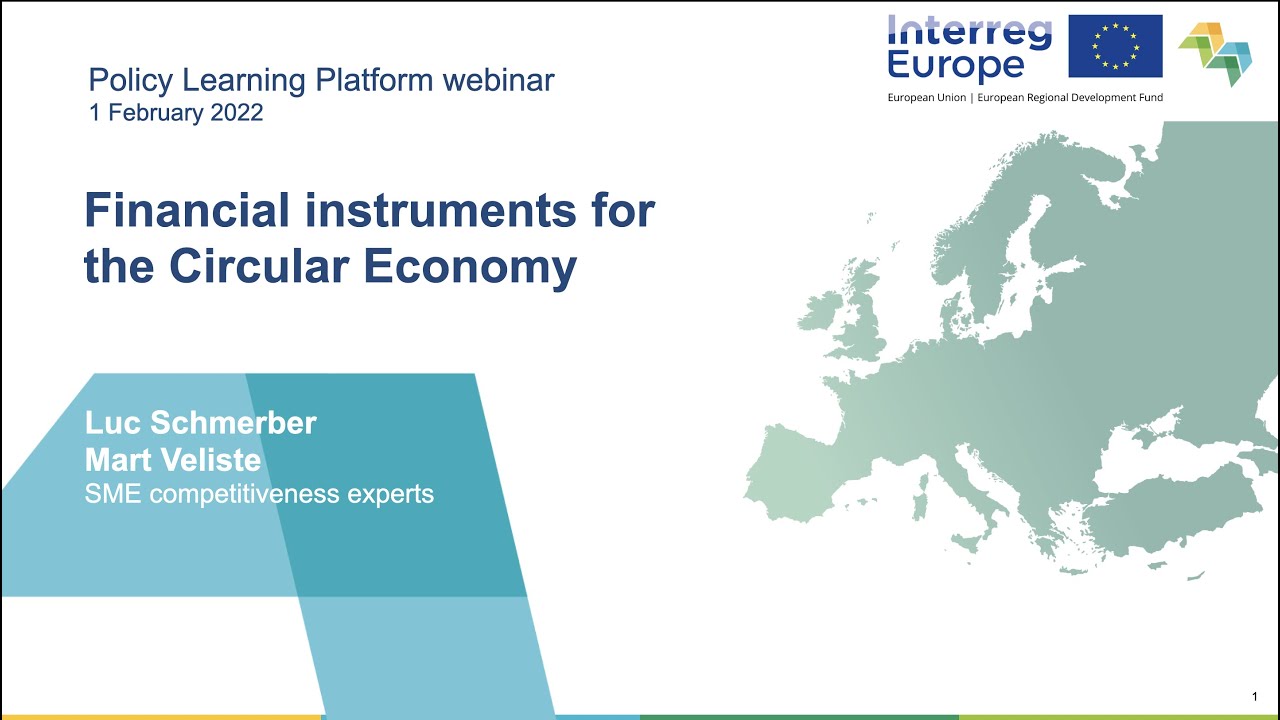 Financial instruments for the circular economy