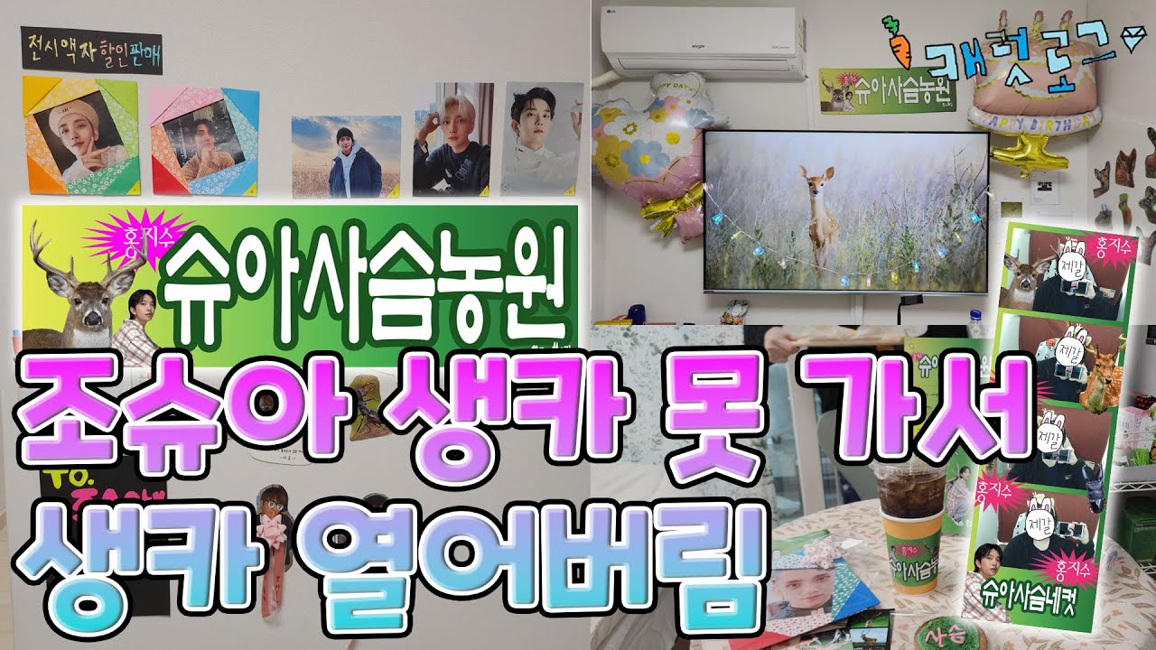 [캐럿로그💎] 집에서 조슈아 생일 카페 일일 개장 | 슈아사슴농원 | 조슈아 생일 | 조슈아 생일카페 | 영통 생카 | 럭드 | 캐럿 일상